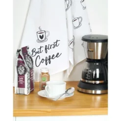 C&F Home Coffee Cups Embroidered Cotton Flour Sack Kitchen Towel -C&F Home Shop GUEST 56ac9025 0f61 4586 8d79 70be54c20507