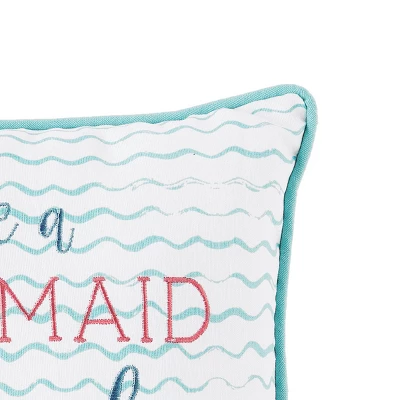 C&F Home 10" X 10" Make Waves Mermaid Embroidered Throw Pillow 3 C&F Home 10" X 10" Make Waves Mermaid Embroidered Throw Pillow