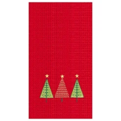 C&F Home 27" X 18" Three Christmas Trees Embroidered Cotton Waffle Weave Kitchen Dishtowel -C&F Home Shop GUEST 57c00f0b 73fc 4408 816b 2dedc0a226ec