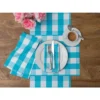 C&F Home Franklin Buffalo Check Plaid Woven Turquoise Placemats Set Of 4, 13" X 19" -C&F Home Shop GUEST 5f27a919 07f4 4557 9a61 b9b93f65440b