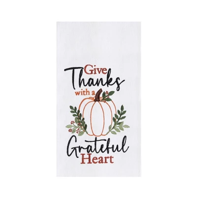 C&F Home Grateful Heart Pumpkin Towel 5 C&F Home Grateful Heart Pumpkin Towel - Image 3