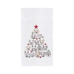 C&F Home Dog Face Christmas Tree Christmas Holiday Machine Washable Cotton Flour Sack Kitchen Towel Decor Decoration 27L X 18W In. -C&F Home Shop GUEST 6332c74f fce7 42c5 a84e d24177bb08da