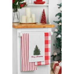 C&F Home "Merry Christmas" Embroidered Cotton Waffle Weave Kitchen Dishtowel -C&F Home Shop GUEST 6418534f 8c3d 4737 ba1a 6acef6096447