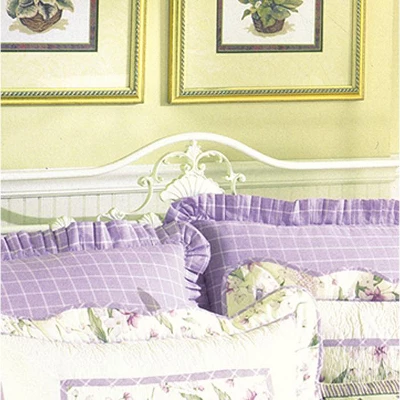 C&F Home 26" X 26" Lavender Plaid Euro Sham 4 C&F Home 26" X 26" Lavender Plaid Euro Sham - Image 2