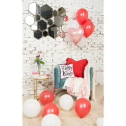 C&F Home Valentine's Day "Hugs & Kisses" Embroidered Small/Petite Accent Throw Pillow, 10" X 10"