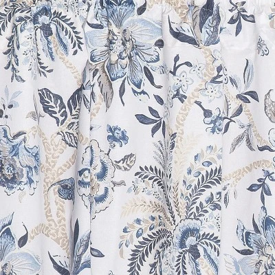 C&F Home Braganza Blue Bell Valance S/2 3 C&F Home Braganza Blue Bell Valance S/2