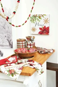 C&F Home Poinsettia Christmas Table Runner 14" X 72" -C&F Home Shop GUEST 70249a2a 3cfc 40c7 9582 f3d340fa8dc2