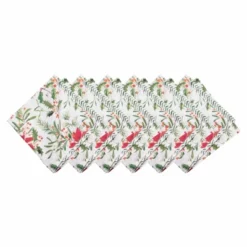 C&F Home Silvia Poinsettia Napkin Set Of 6 -C&F Home Shop GUEST 72c4263d ac6f 464c 809d b4fa4eee92ed