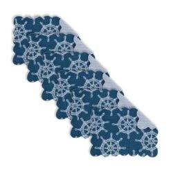 C&F Home Maritime Ship's Wheel Quilted 100% Cotton Placemats Set Of 6, 13" X 19" -C&F Home Shop GUEST 79029569 db6b 4ae8 b44c f171530aabaf