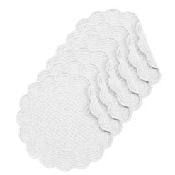 C&F Home Solid Round Placemat Set Of 6