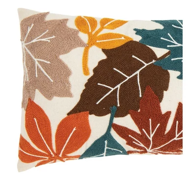 C&F Home Fall Leaves Chain Stitch Throw Pillow 3 C&F Home Fall Leaves Chain Stitch Throw Pillow