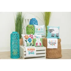 C&F Home 12" X 12" Sheep Hooked Pillow