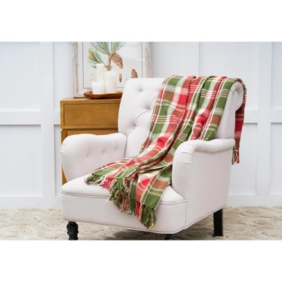 C&F Home Red Green Plaid 50" X 60" Throw Blanket 4 C&F Home Red Green Plaid 50" X 60" Throw Blanket - Image 2