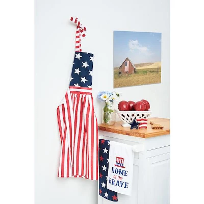 C&F Home Patriotic Stars & Stripes Kitchen Apron With Pockets For All Seasons 4 C&F Home Patriotic Stars & Stripes Kitchen Apron With Pockets For All Seasons - Image 2
