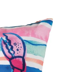 C&F Home 18" X 18" Mermaid Garden Watercolor Crab Indoor/Outdoor Throw Pillow -C&F Home Shop GUEST 8b43fee1 3d01 42b8 b4c0 56040cadd76a