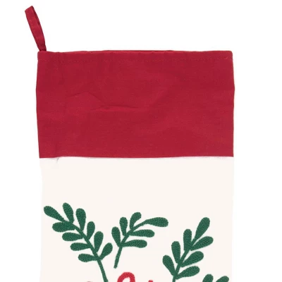 C&F Home 20" Christmas & Holly "Very Merry" Script Hanging Large XMAS Stocking 3 C&F Home 20" Christmas & Holly "Very Merry" Script Hanging Large XMAS Stocking