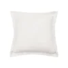 C&F Home 26" X 26" Ivory Preston 100% Cotton Euro Pillow Sham Machine Wash Bedding