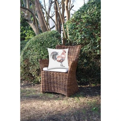 C&F Home Rooster Strut Indoor / Outdoor Embroidered Throw Pillow, 18" X 18" 4 C&F Home Rooster Strut Indoor / Outdoor Embroidered Throw Pillow, 18" X 18" - Image 2