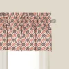 C&F Home Brown Retro Mid Century Modern Geometric Orange Bedroom Guestroom Premium Window Valance