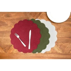 C&F Home Solid Round Placemat Set Of 6 -C&F Home Shop GUEST 90d1f424 dc0f 4577 b4d5 d72f8aa373c6