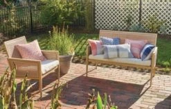 C&F Home Kim Harlequin Outdoor Throw Pillow, 18" X 18"