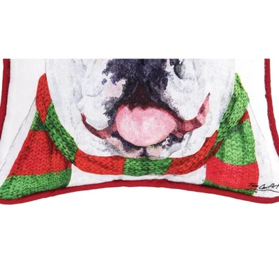 C&F Home Bull Dog Flower Crown Printed Throw Pillow 4 C&F Home Bull Dog Flower Crown Printed Throw Pillow - Image 2