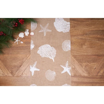 C&F Home Sandy Coast Cotton Table Runner 14" X 72" - Nautical Coral & Starfish 3 C&F Home Sandy Coast Cotton Table Runner 14" X 72" - Nautical Coral & Starfish
