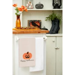 C&F Home Pumpkin Jack O' Lantern French Knot Cotton Halloween Dishtowel -C&F Home Shop GUEST 956fabad f253 4cdc bc5b d88749aff4cf