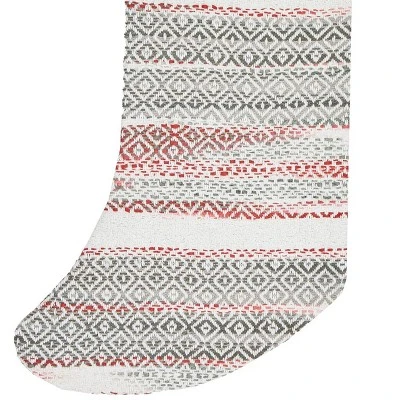 C&F Home 20" Cozy Nordic Red & Gray Hanging Large Christmas XMAS Stocking 3 C&F Home 20" Cozy Nordic Red & Gray Hanging Large Christmas XMAS Stocking