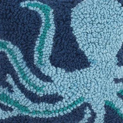 C&F Home 8" X 8" Octopus Petite Hooked Throw Pillow 4 C&F Home 8" X 8" Octopus Petite Hooked Throw Pillow - Image 2