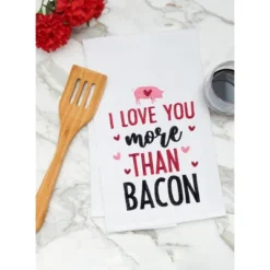 C&F Home Valentine's Day "I Love You More Than Bacon" Pig Piggy Embroidered Flour Sack Kitchen Dishtowel -C&F Home Shop GUEST a86e3b81 7c35 4bd3 a7b1 38712fd9595b