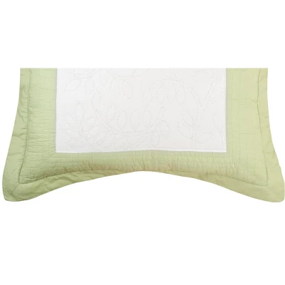 C&F Home 20" X 26" Sage Garden Quilted Cotton Standard Sham - Machine Washable 4 C&F Home 20" X 26" Sage Garden Quilted Cotton Standard Sham - Machine Washable - Image 2