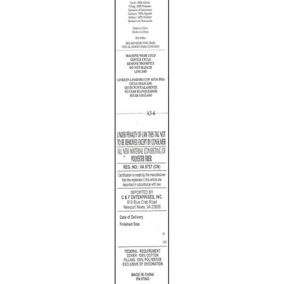 C&F Home Blue Oasis Cotton Standard Sham - Machine Washable 3 C&F Home Blue Oasis Cotton Standard Sham - Machine Washable