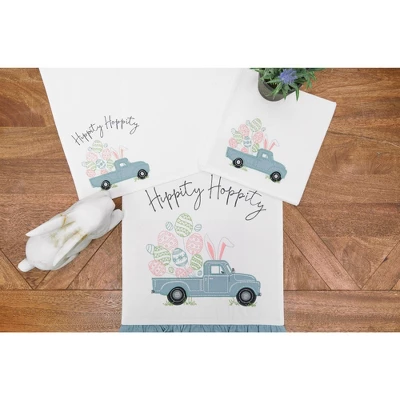 C&F Home Hippity Hoppity Easter Truck Single Embroidered Cloth Napkin 6 C&F Home Hippity Hoppity Easter Truck Single Embroidered Cloth Napkin - Image 4
