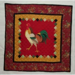 C&F Home Rooster Table Topper 54" X 54"