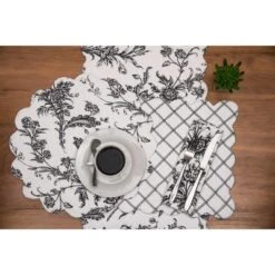 C&F Home Bleighton Black Placemats Set Of 6, 13" X 19" -C&F Home Shop GUEST ba9d77f1 6d12 474a 8758 41a02c4acb8e