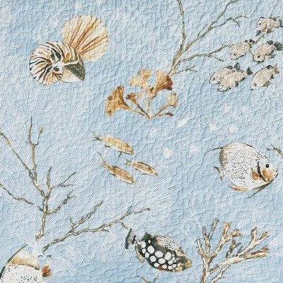 C&F Home Meraki Island Quilted Reversible Blue Coastal Placemats Set Of 6, 13" X 19" 9 C&F Home Meraki Island Quilted Reversible Blue Coastal Placemats Set Of 6, 13" X 19" - Image 7