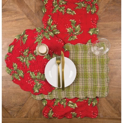 C&F Home Holly Rectangular Placemat Set Of 4 4 C&F Home Holly Rectangular Placemat Set Of 4 - Image 2
