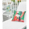 C&F Home 18" X 18" Pink Flamingos Coastal Tropical Indoor/Outdoor Throw Pillow
