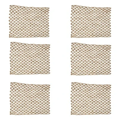 C&F Home Macrame Mocha Placemats Set Of 6 5 C&F Home Macrame Mocha Placemats Set Of 6 - Image 3