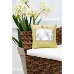 C&F Home 10" X 10" Our Family Picture Throw Pillow