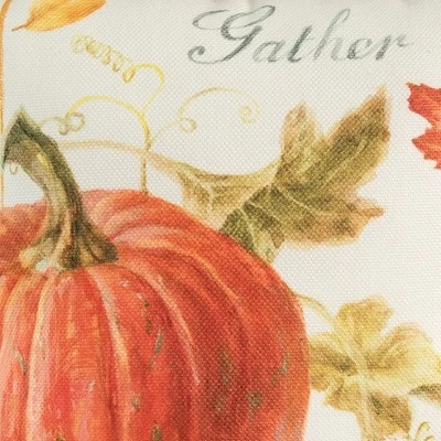 C&F Home 8" X 8" Gather Pumpkin Petite Printed Fall Throw Pillow 4 C&F Home 8" X 8" Gather Pumpkin Petite Printed Fall Throw Pillow - Image 2