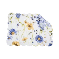 C&F Home Lovely Blues Scalloped Quilted Single Placemat Floral Design All, 13" X 19" 17 C&F Home Lovely Blues Scalloped Quilted Single Placemat Floral Design All, 13" X 19" -C&F Home Shop GUEST cd492871 258f 481b a7e4 de78bee6677d