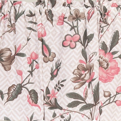 C&F Home Blair Garden Cotton Beige Valance Window Treatment Set Of 2 Decor 4 C&F Home Blair Garden Cotton Beige Valance Window Treatment Set Of 2 Decor - Image 2