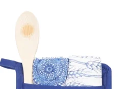 C&F Home Blue Harvest Turkey Potholder S/4