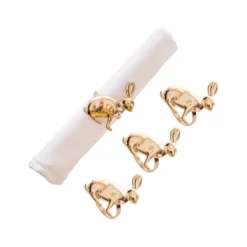 C&F Home Rose Gold Rabbit Napkin Rings Set Of 4 -C&F Home Shop GUEST d4e0400c 371c 4278 a83e 0916c641dc8a
