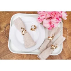 C&F Home Rose Gold Rabbit Napkin Rings Set Of 4 -C&F Home Shop GUEST d94b7a89 a41a 4276 956f 2635537dbb79