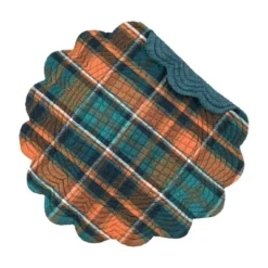 C&F Home Troy Orange & Green Plaid Round 100% Cotton Set Of 6 Placemats 17" 9 C&F Home Troy Orange & Green Plaid Round 100% Cotton Set Of 6 Placemats 17" -C&F Home Shop GUEST d961c7fa 5290 4cb0 8dbe 673ec9372ef8