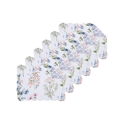 C&F Home Cynthia Cotton Quilted Reversible Placemats Set Of 6, 13" X 19" 8 C&F Home Cynthia Cotton Quilted Reversible Placemats Set Of 6, 13" X 19" - Image 6