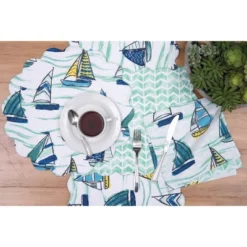 C&F Home Dockside Cotton Quilted Round Reversible Placemats Set Of 6, 17" 11 C&F Home Dockside Cotton Quilted Round Reversible Placemats Set Of 6, 17" -C&F Home Shop GUEST db239ffb f692 41bb 9ee9 06e87eabcb5e
